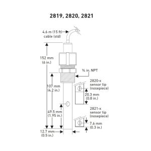 GF 3-2819-1 Conductivity Electrode 198844000 İletkenlik Elektrodu